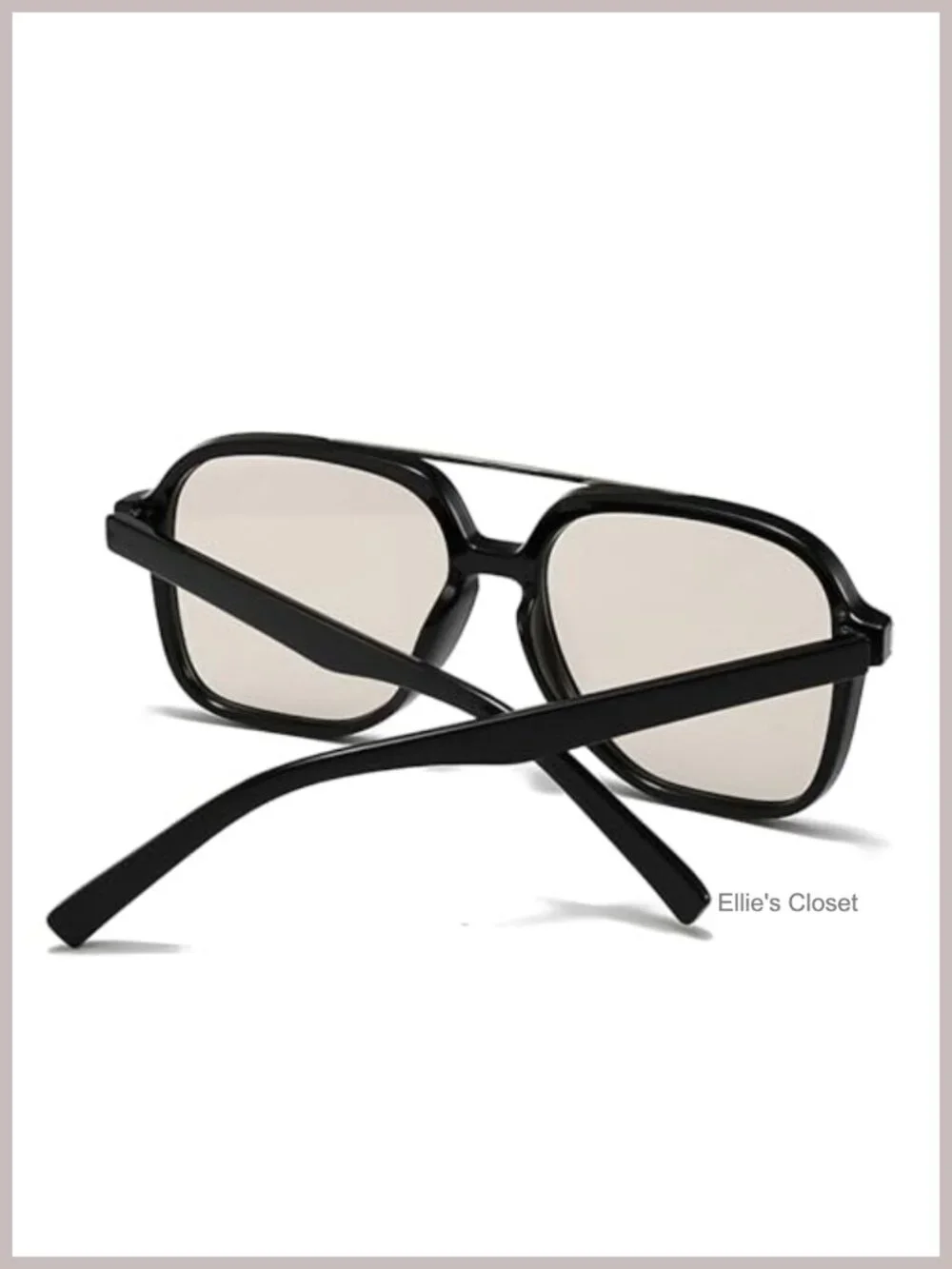 Square Aviator Sunglasses UV400 Plastic Full Frame Unisex